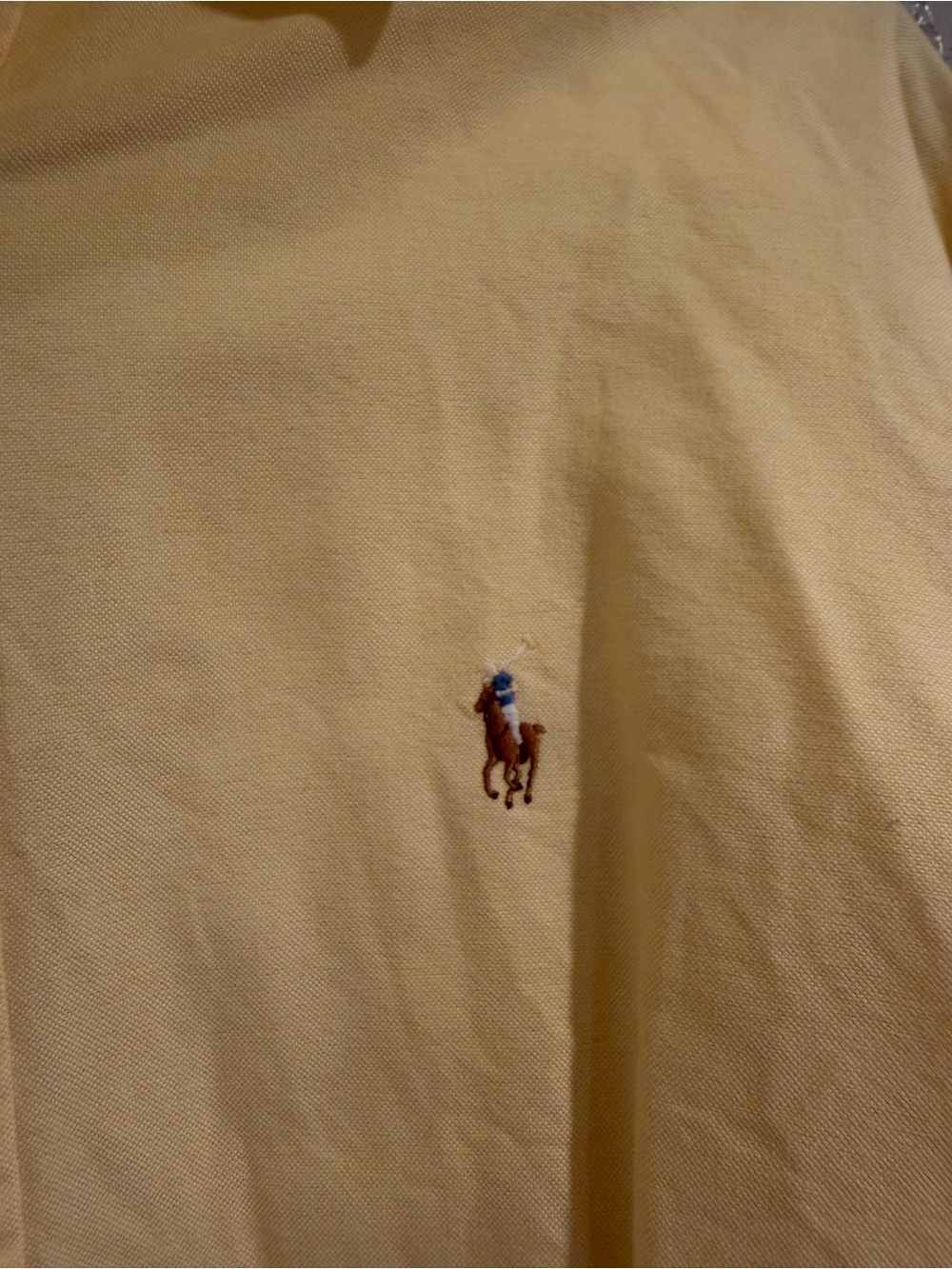 Ralph Lauren Yellow Button-Down Casual Shirt - Picture 3 of 4